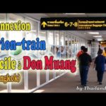 Voyage Thaïlande: passerelle à Bangkok entre l'aéroport et la gare de Don Muang