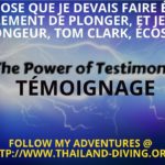La chose que je devais faire était simplement de plonger, et je suis plongeur, Tom Clark, Écosse