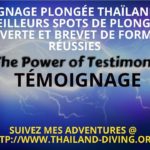 Témoignage plongée Thaïlande, les meilleurs spots de plongée découverte et brevet de formation