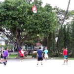Joueurs de balle à Chiang Mai en Thaïlande