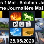 4 Images 1 Mot - Jamaïque - 28/05/2020 - Mai 2020 - Énigme Journalière + Énigme bonus Solution